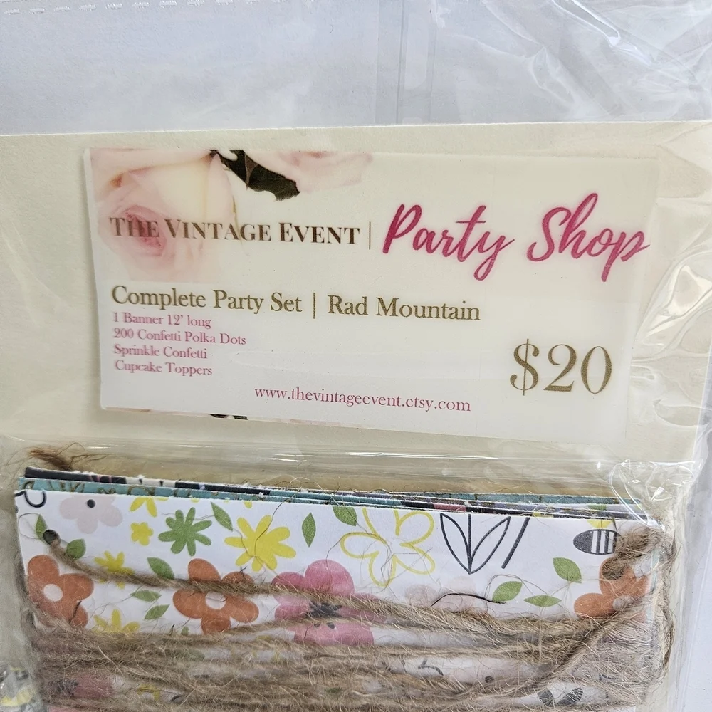 Pastel Confetti Party Decorations Set with Metallic Accents